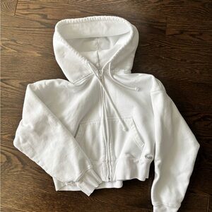 Aritzia TNA Cropped Zip-Up Sweater